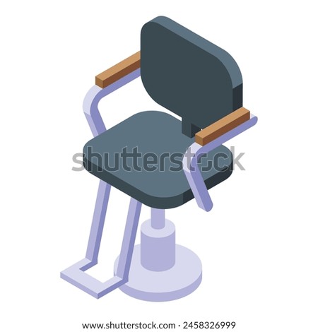 Barber chair icon isometric vector. Saloon chair. Service seat salon