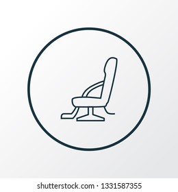 Barber chair icon line symbol. Premium quality isolated barbershop furniture element in trendy style.