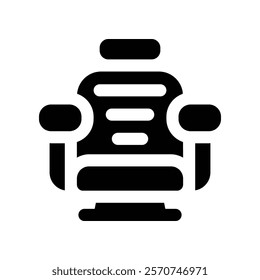 barber chair icon. vector glyph icon for your website, mobile, presentation, and logo design.