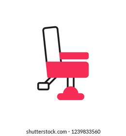 barber chair icon vector with modern style. barbershop icon