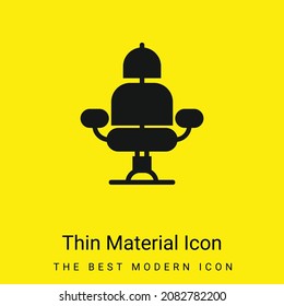 Barber Chair minimal bright yellow material icon