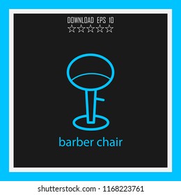 barber chair vector icon