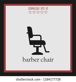 barber chair vector icon