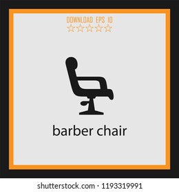 barber chair vector icon