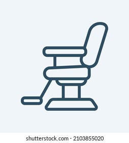 Barber chair vector icon. filled flat sign for mobile concept and web design. barbershop armchair glyph icon. Symbol, logo illustration. Pixel perfect vector graphics