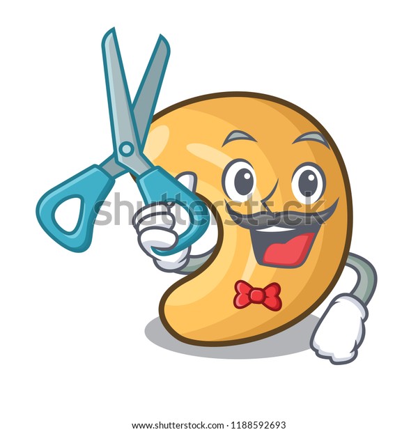Barber Character Cashew Nuts Heap On Stock Vector (Royalty Free ...