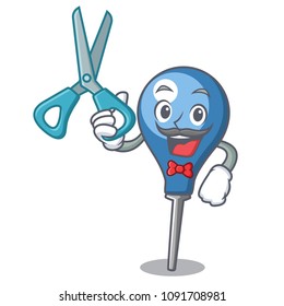 Barber clyster character cartoon style