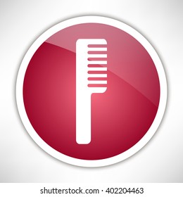 Barber comb icon