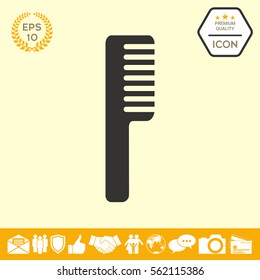 Barber comb icon
