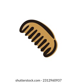 Barber comb - Barber icon (Hand draw color version)