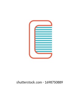 barber comb icon vector illustration two color line style design. isolated on white background