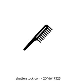 Barber comb simple flat icon vector