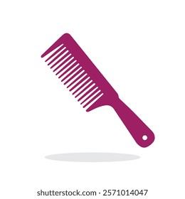 Barber comb vector flat design vector illustration silhouette 