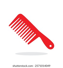 Barber comb vector flat design vector illustration silhouette 