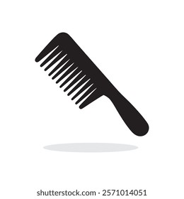 Barber comb vector flat design vector illustration silhouette 