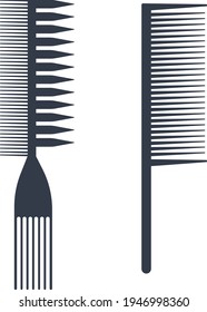 Barber peines, ilustración, vector sobre fondo blanco.