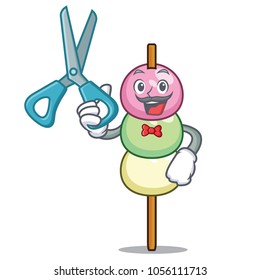 Barber dango character cartoon style