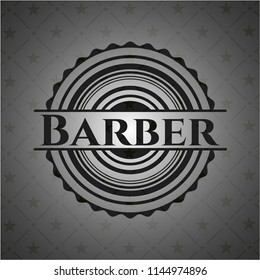 Barber dark badge