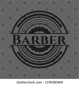 Barber dark emblem. Retro