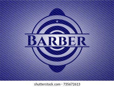 Barber with denim texture