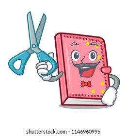 Barber diary character cartoon style