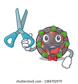 Barber escargot isolated with in the mascot
