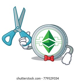 Barber Ethereum classic character cartoon