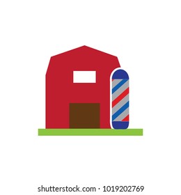 Barber Farm Logo Icon Design