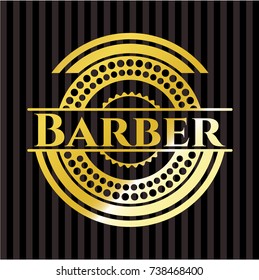Barber golden emblem