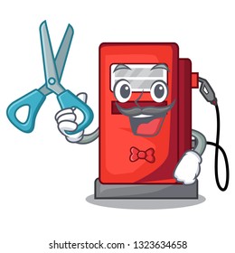 Barber gosoline pump in the character form