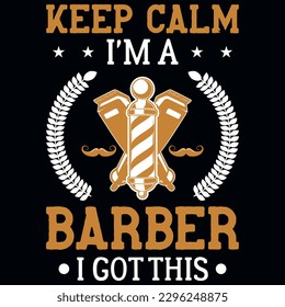 Barber graphics tshirt design vector design 