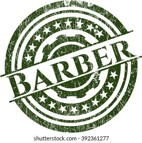 Barber grunge seal