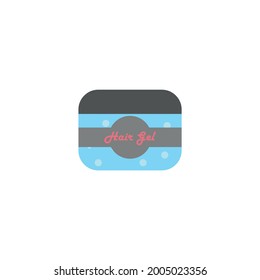 barber hair gel icon on white background