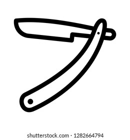 Barber and hair salon icon. Single high quality barber and hair salon related icon. Isolated barber and hair salon symbols in white background. Graphic icons element

