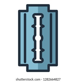 Barber and hair salon icon. Single high quality barber and hair salon related icon. Isolated barber and hair salon symbols in white background. Graphic icons element
