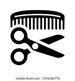 Barber Hair Salon icon. Vector concept illustration for design.