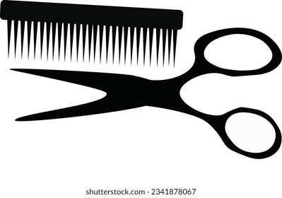 barber hairdresser scissors Icon Vector Illustration