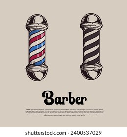 Barber hand drawn icon for your brand

