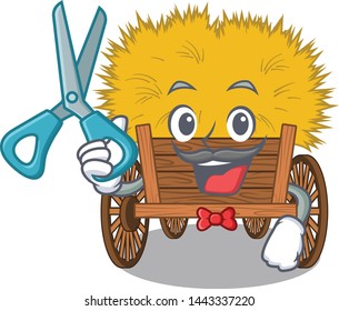 Barber hayride isolated within in the character