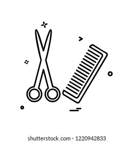 Barber icon design vector