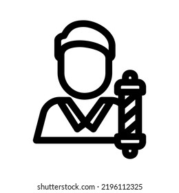 barber icon or logo isolated sign symbol vector illustration - high quality black style vector icons
