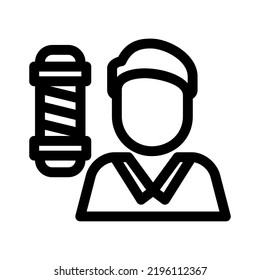 barber icon or logo isolated sign symbol vector illustration - high quality black style vector icons
