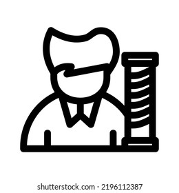 barber icon or logo isolated sign symbol vector illustration - high quality black style vector icons
