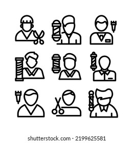 barber icon or logo isolated sign symbol vector illustration - Collection of high quality black style vector icons
