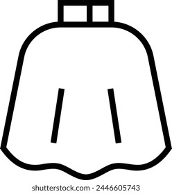 barber icon. Thin linear style design isolated on white background