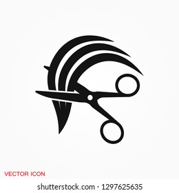 Barber icon vector logo, illustration, vector sign symbol for design