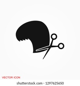 Barber icon vector logo, illustration, vector sign symbol for design