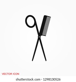 Barber icon vector logo, illustration, vector sign symbol for design