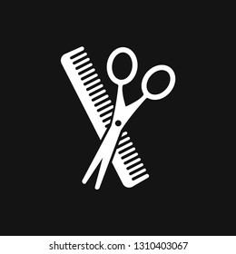 Barber icon vector logo, illustration, vector sign symbol for design