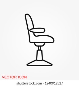 Barber icon vector, for web and mobile, salon hair dryer, hair curler.